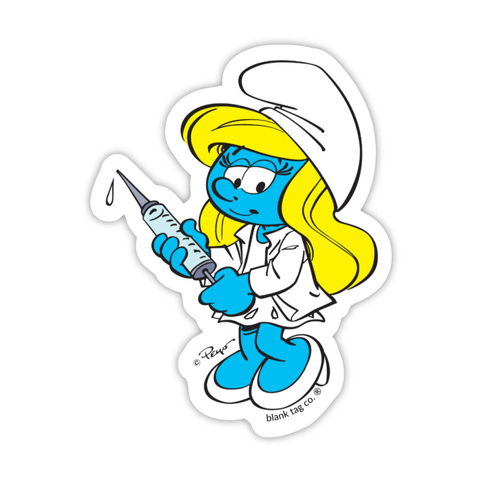 Smurfs® Waterproof Sticker - Nurse Smurfette