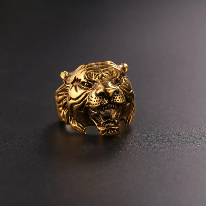 STAINLESS STEEL TIGER RING CARNIVOROUS