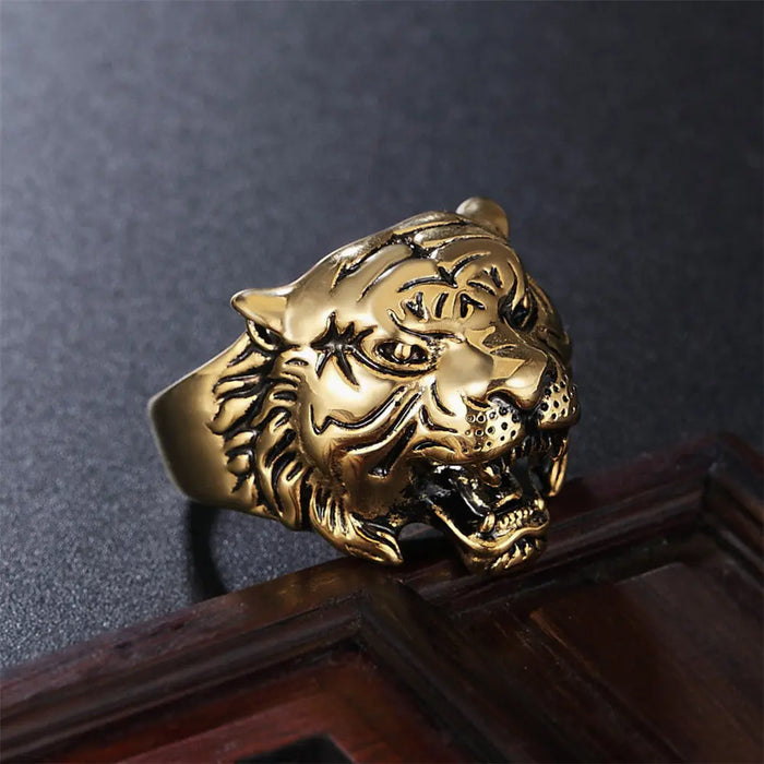 STAINLESS STEEL TIGER RING CARNIVOROUS Tiger-Universe