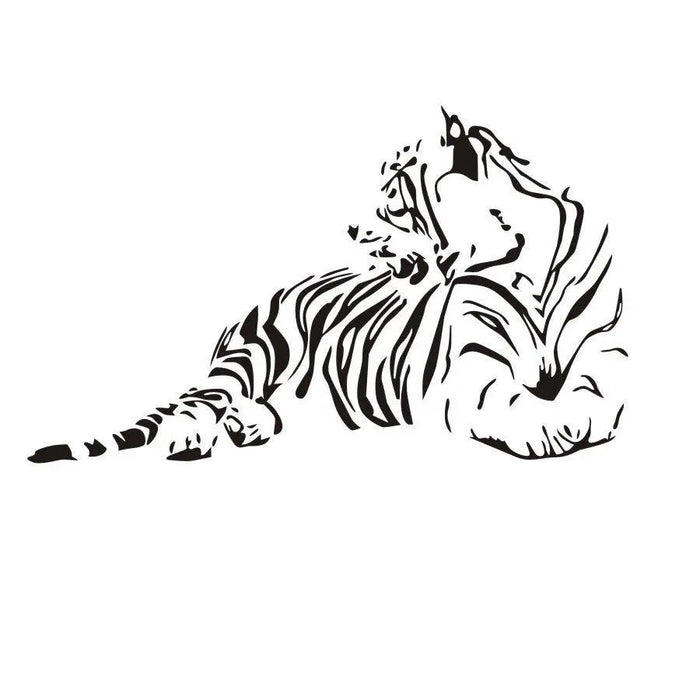 STICKER TIGER LYING Tiger-Universe