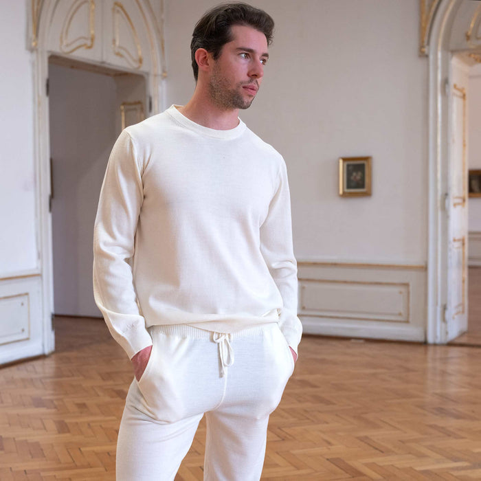 organic merino wool jogging pants