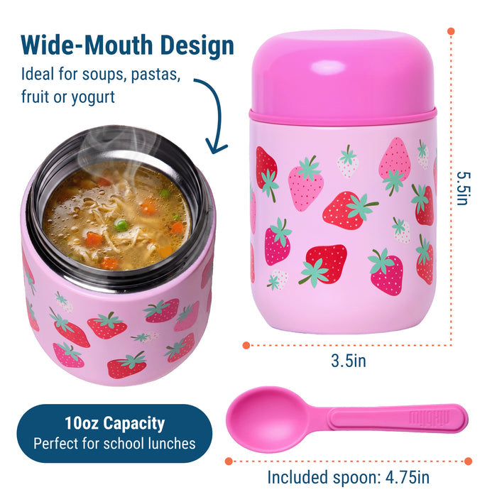 Strawberry 10 oz thermos