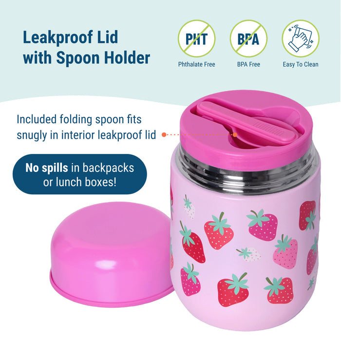 Strawberry 10 oz thermos