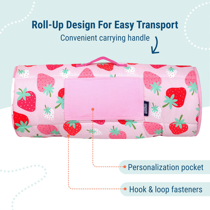Strawberry Microfiber Toddler Nap Mat