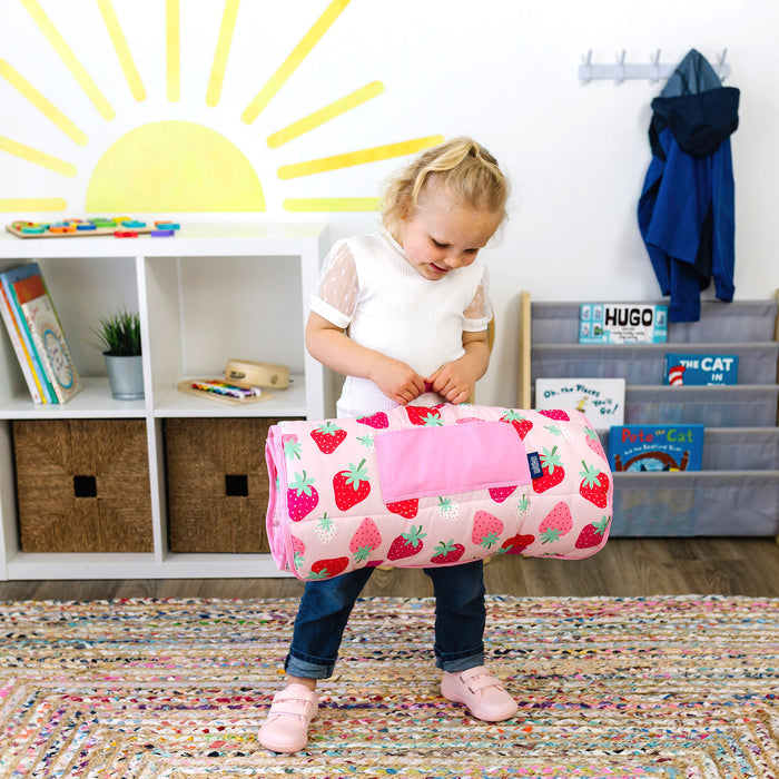 Strawberry Microfiber Toddler Nap Mat