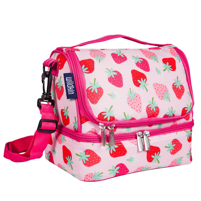 Strawberry Two Compartment Lunch Bag