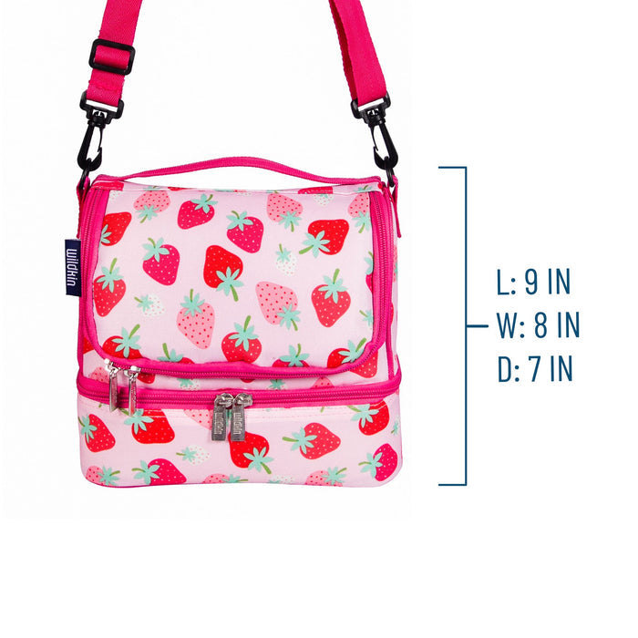 Strawberry Two Compartment Lunch Bag