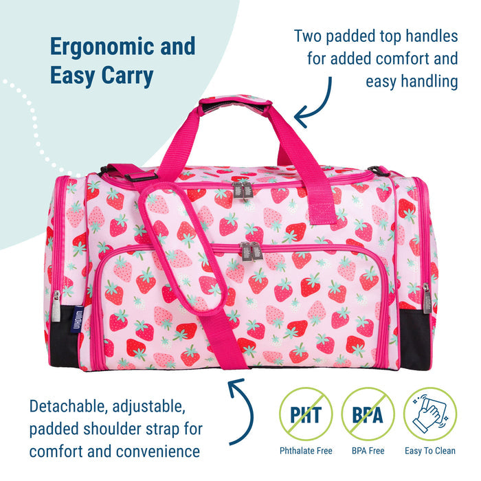 Strawberry Weekender Duffel Bag