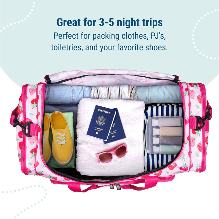 Strawberry Weekender Duffel Bag