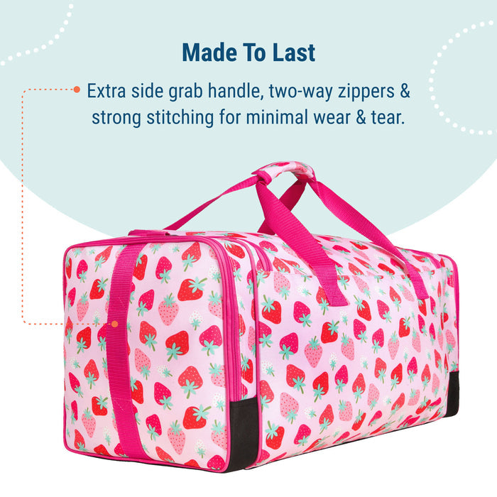 Strawberry Weekender Duffel Bag