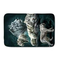 SUBLIME WHITE TIGER PRINT RUG Tiger-Universe