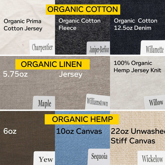 organic fabric swatch