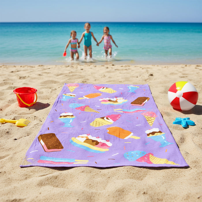 Sweet Dreams 100% Cotton Beach Towel