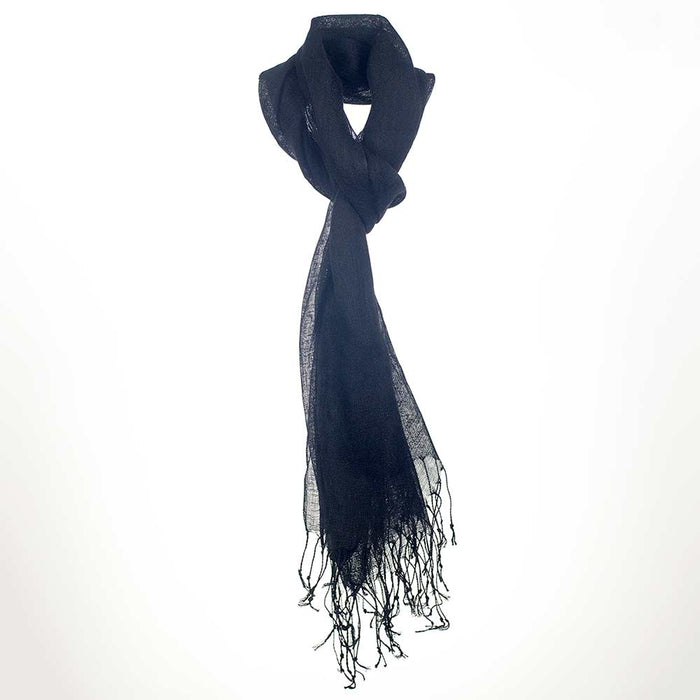 Grey with tassels