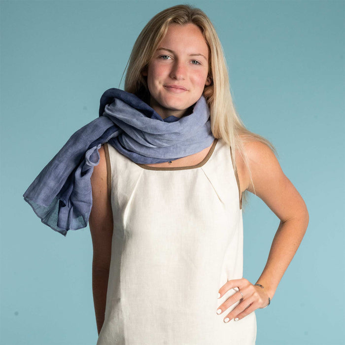 100% hemp scarf