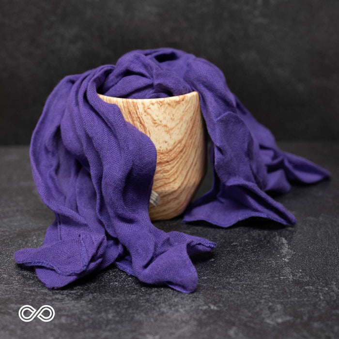TAORMINA 100% Organic Hemp Scarf (24" x 70") (Gauzy, Lightweight)