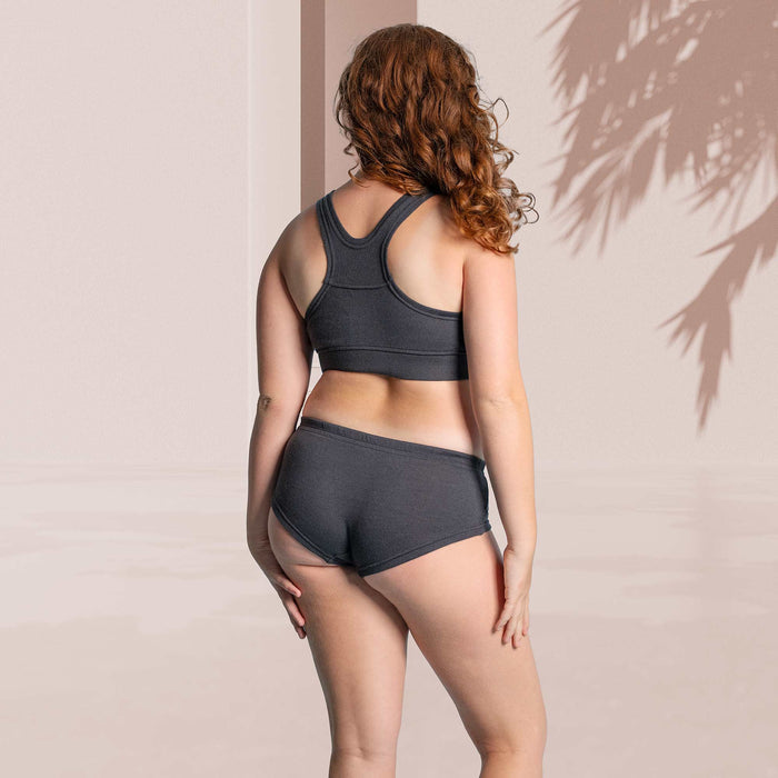 women's organic merino wool boy shorts