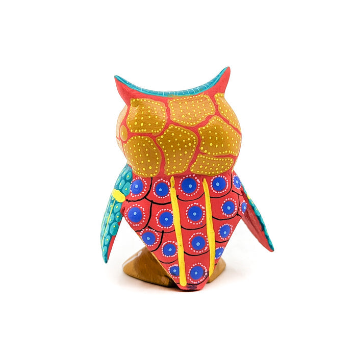 Teal and Orange Owl