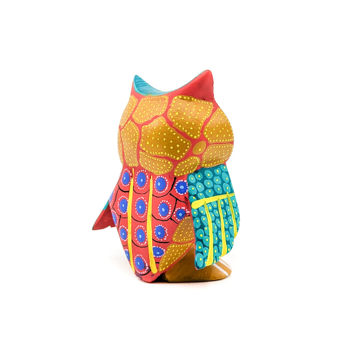Teal and Orange Owl