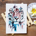 TEMPORARY TATTOO TIGER ART Tiger-Universe