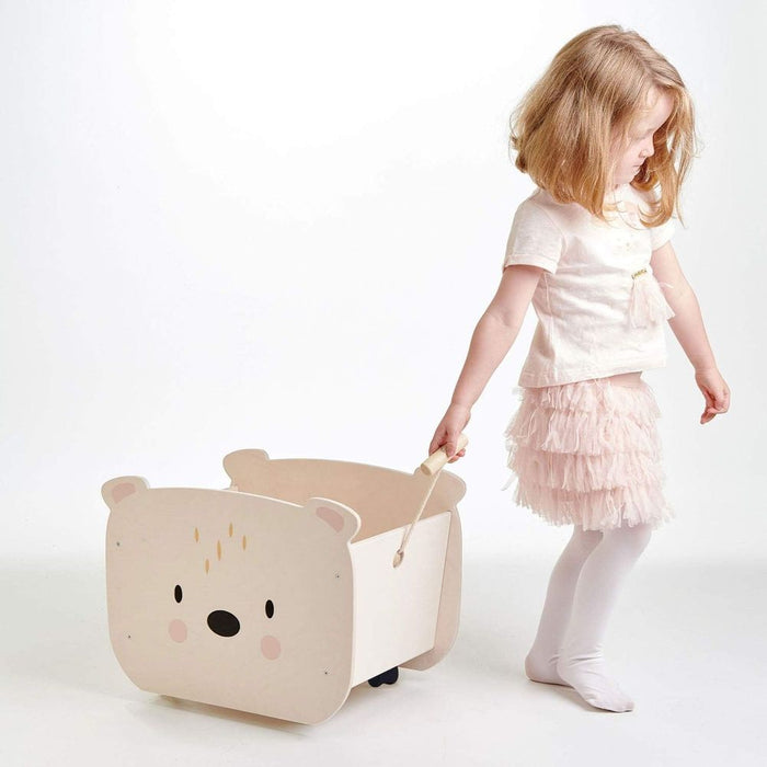 Tender Leaf Wooden Pull-Along Bear Cart