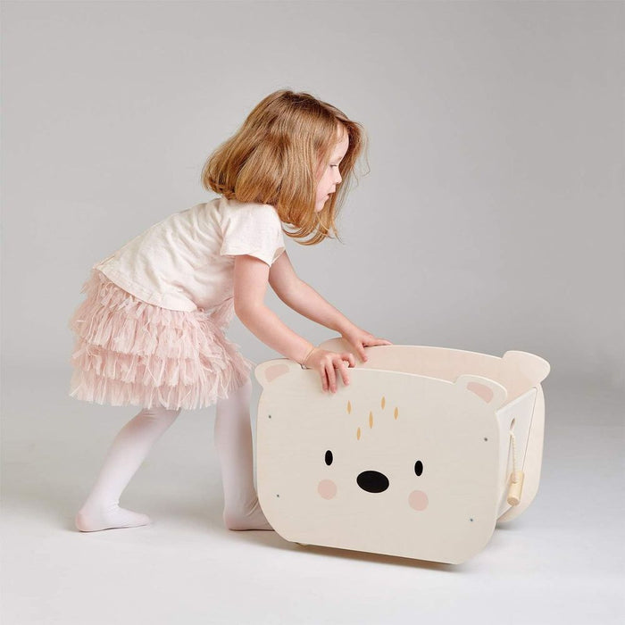 Tender Leaf Wooden Pull-Along Bear Cart
