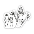 The Billy, Sue, and Sneegle Sticker