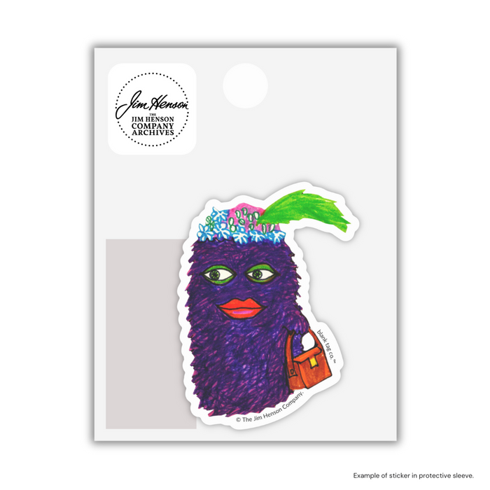 The Purple Shaggy Shape Sticker