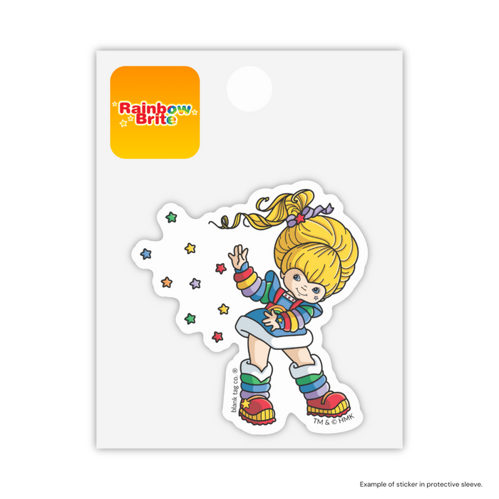 The Rainbow Brite Tossing Stars Sticker