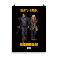 The Walking Dead Daryl + Carol Premium Satin Poster