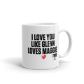The Walking Dead Glenn Loves Maggie White Mug