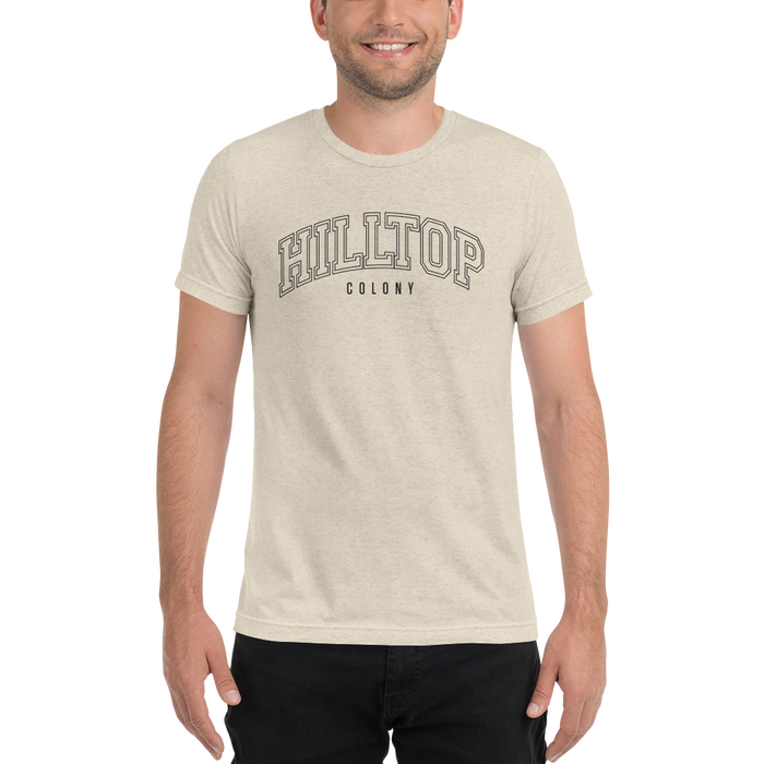 The Walking Dead Hilltop Collegiate Adult Tri-Blend T-Shirt