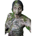 Extra large wall decal of a zombie Walker from The Walking Dead centered on a blank wall