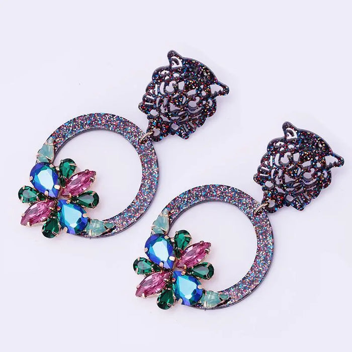 TIGER FLOWER EARRINGS