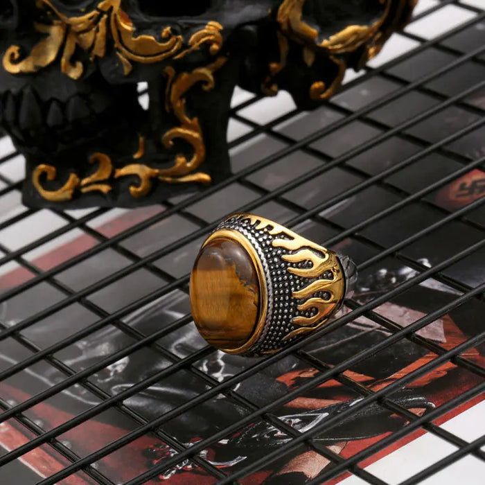 Tiger Eye Ring for Men Tiger-Universe