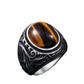 Tiger Eye Ring Men Tribal Tiger-Universe