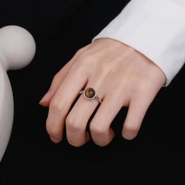 Tiger Eye Silver Ring Tiger-Universe