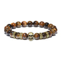 TIGER EYE SKULL BRACELET