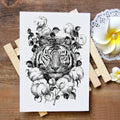 TIGER HEAD TATTOO BLACK & WHITE Tiger-Universe