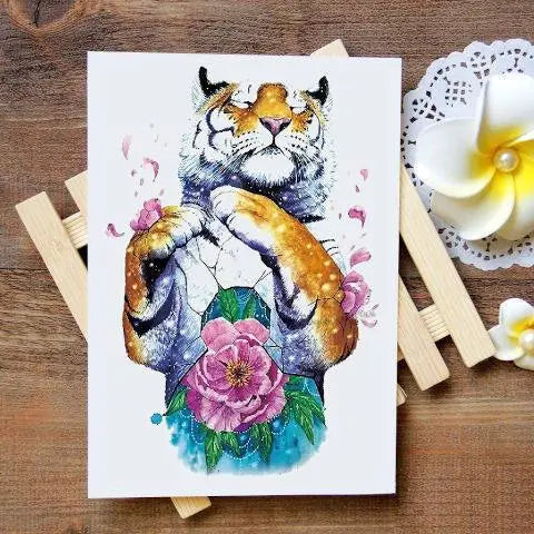 TIGER & LOTUS TEMPORARY TATTOO Tiger-Universe