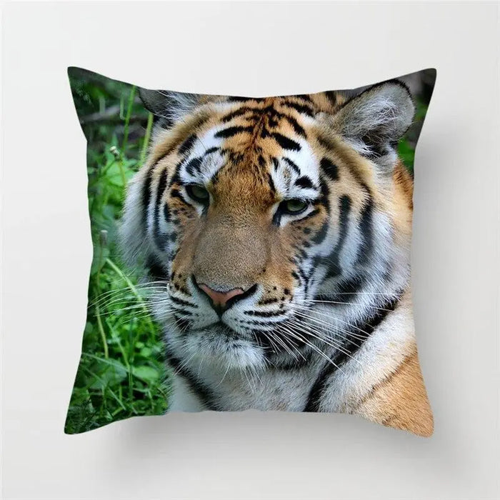 TIGER PRINT CUSHION COVER WARNING Tiger-Universe
