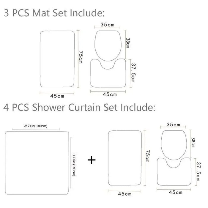 Tiger Shower Curtain Set Tiger-Universe