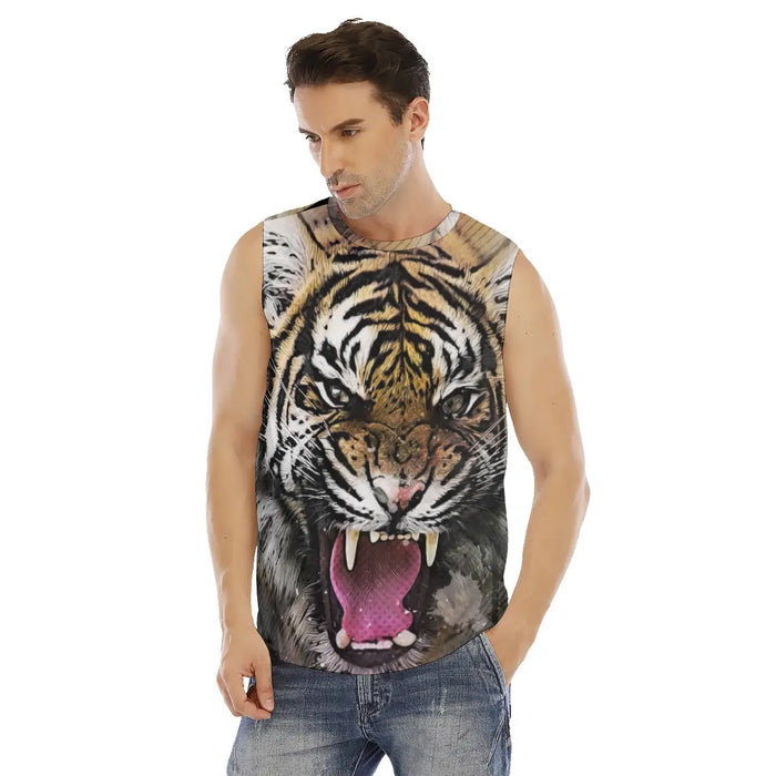 Tiger Tank Top Mens Tiger-Universe