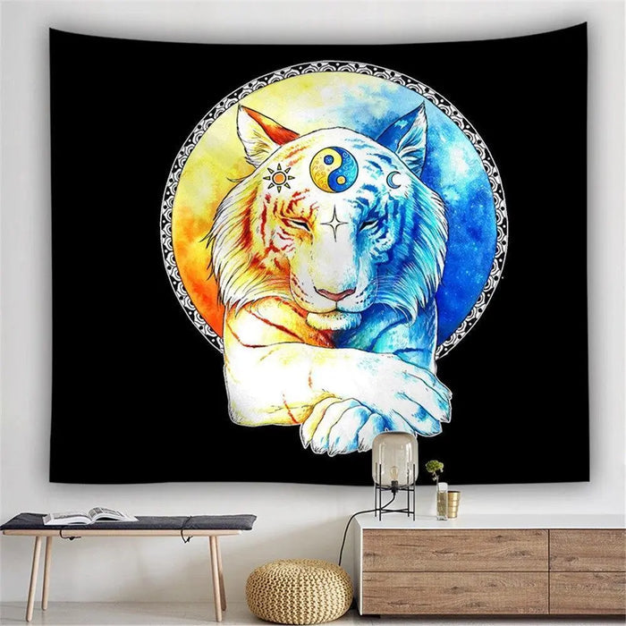 TIGER TAPESTRY YIN AND YANG Tiger-Universe