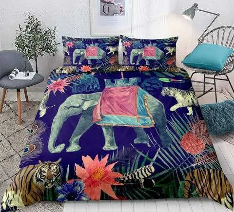 Traditional Tiger Comforter Set King Tiger-Universe