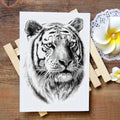 TRADITIONAL TIGER FACE TEMPORARY TATTOO Tiger-Universe
