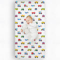 Trains, Planes & Trucks 100% Cotton Flannel Fitted Crib Sheet