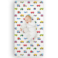 Trains, Planes & Trucks 100% Cotton Percale Fitted Crib Sheet