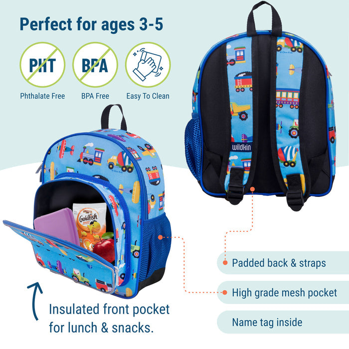 Trains Planes & Trucks Backpack