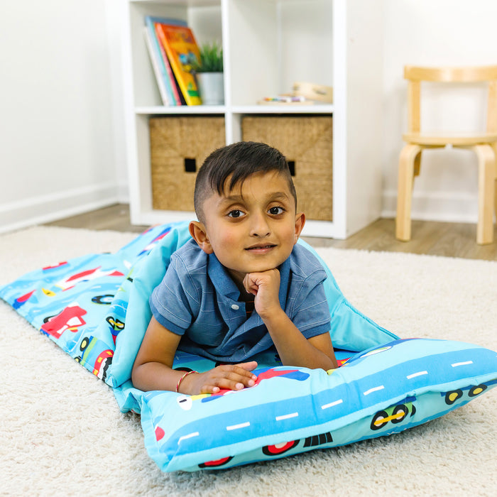 Trains, Planes & Trucks Microfiber Kids Nap Mat